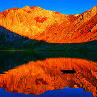 Buy canvas prints of Sunset  in Convict Lake, Mammoth Lakes, California by Eyal Nahmias