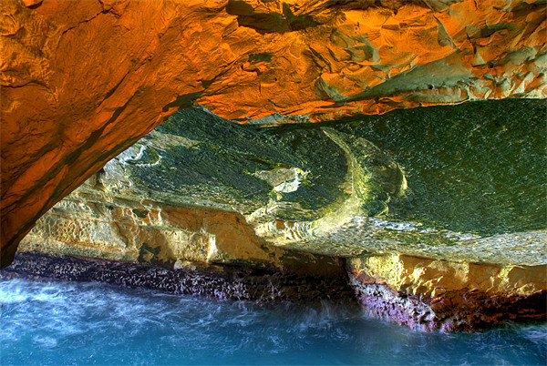 Rosh HaNikra Grottoes Picture Board by Eyal Nahmias