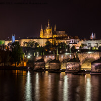 Buy canvas prints of Prague at night by Jo Sowden