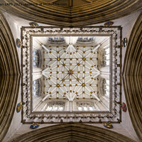 Buy canvas prints of Looking up in York Minster by Jo Sowden