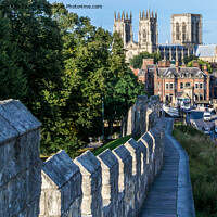 Buy canvas prints of York Minster from the City Wall by Jo Sowden