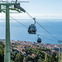 Buy canvas prints of Funchal Cable Car by Jo Sowden