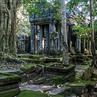 Buy canvas prints of Preah Khan Temple, Cambodia by Jo Sowden