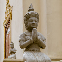 Buy canvas prints of Figure at the Royal Palace, Phnom Penh, Cambodia by Jo Sowden
