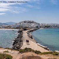 Buy canvas prints of Naxos Town by Jo Sowden