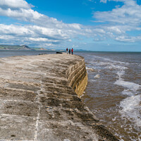Buy canvas prints of The Cobb, Lyme Regis by Jo Sowden