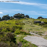 Buy canvas prints of Bellever Tor by Jo Sowden
