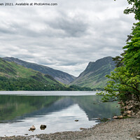 Buy canvas prints of Buttermere Lake by Jo Sowden