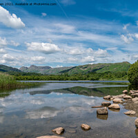 Buy canvas prints of ElterWater Lake Reflections, the Lake District by Jo Sowden