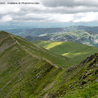 Buy canvas prints of Swirral Edge, Helvellyn by Jo Sowden