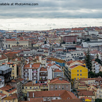 Buy canvas prints of Lisbon Roof Tops by Jo Sowden