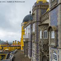 Buy canvas prints of Pena Palace, Sintra by Jo Sowden