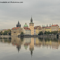 Buy canvas prints of View of Lesser Town Bridge Tower On Charles Bridge, Prague by Jo Sowden