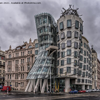 Buy canvas prints of The Dancing House, Prague by Jo Sowden