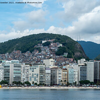 Buy canvas prints of Copacabana beach, Rio de Janeiro by Jo Sowden