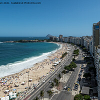 Buy canvas prints of Copacabana beach by Jo Sowden