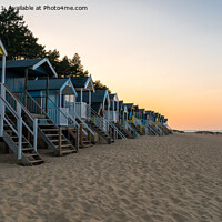 Buy canvas prints of Wells Beach Huts (6) by Jo Sowden