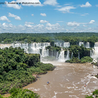 Buy canvas prints of Iguazu Falls, South America (1) by Jo Sowden