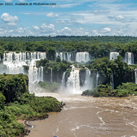 Buy canvas prints of Iguazu Falls, South America (3) by Jo Sowden