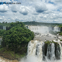Buy canvas prints of Iguazu Falls Panoramic , South America by Jo Sowden