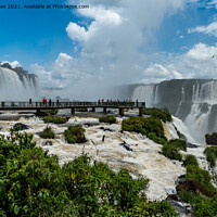 Buy canvas prints of Iguazu Falls, South America (6) by Jo Sowden