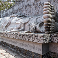 Buy canvas prints of Reclining Buddha , Nha Trang, Vietnam by Jo Sowden