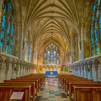Buy canvas prints of Inside the Cathedral by Jo Sowden