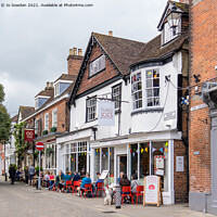 Buy canvas prints of Winchester Al Fresco by Jo Sowden