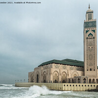 Buy canvas prints of Hassan II Mosque by Jo Sowden