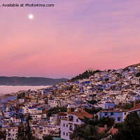 Buy canvas prints of Chefchaouen at Sunrise by Jo Sowden