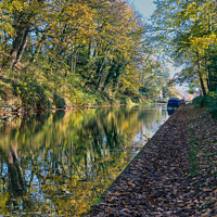Buy canvas prints of Autumn Reflections by Jo Sowden