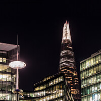 Buy canvas prints of The Shard at Night by Jo Sowden