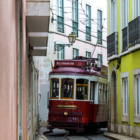 Buy canvas prints of Lisbon Tram by Jo Sowden
