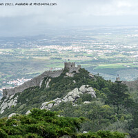Buy canvas prints of Castle of the Moors, Sintra. Portugal by Jo Sowden