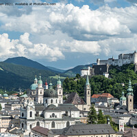 Buy canvas prints of View of Salzburg by Jo Sowden