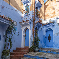 Buy canvas prints of Chefchaouen Architecture by Jo Sowden
