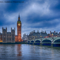 Buy canvas prints of Westminster at Sunset: The Perfect View by Jo Sowden