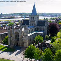 Buy canvas prints of Rochester Cathedral by Jo Sowden