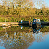 Buy canvas prints of Canal Reflections by Jo Sowden