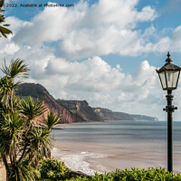 Buy canvas prints of A view of Sidmouth by Jo Sowden