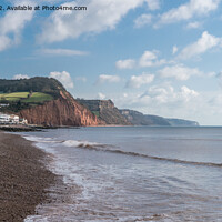 Buy canvas prints of Salcombe Hill, Sidmouth by Jo Sowden