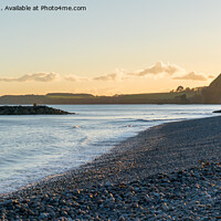 Buy canvas prints of Sidmouth at Sunset by Jo Sowden