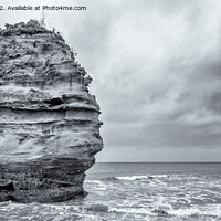 Buy canvas prints of Sea Stack at Ladram Bay by Jo Sowden