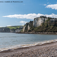 Buy canvas prints of Beer Head, from Seaton Hole, East Devon by Jo Sowden