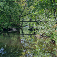Buy canvas prints of Bridge over the River Teign by Jo Sowden
