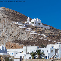 Buy canvas prints of Church of Panagia, Folegandros by Jo Sowden