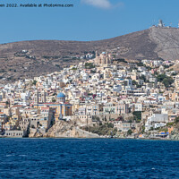 Buy canvas prints of Leaving Syros by Jo Sowden