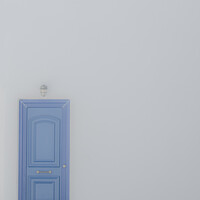 Buy canvas prints of The blue door by Jo Sowden