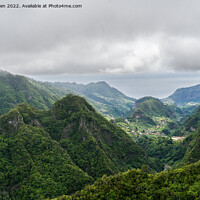 Buy canvas prints of Ribeira da Metade Valley, Madeira by Jo Sowden