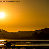 Buy canvas prints of Lympstone Sunset by Jo Sowden
